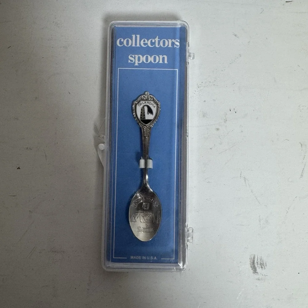 Oklahoma Vintage Collector Souvenir Spoon Collectible Made In USA Original‎ Box